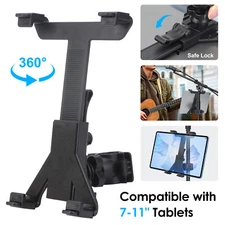 Music Microphone Stand Mount Holder For iPad 2 3 4 iPad mini Sam Tab Kindle Fire