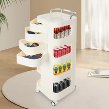 4-Tier Rolling Kitchen Trolley Rack – Versatile Storage Cart for Home & Office