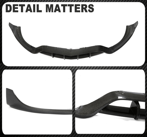 For Mercedes Benz W213 E63 AMG S 2016-2019 REAL CARBON Front Bumper Lip Spoiler - Picture 11 of 11
