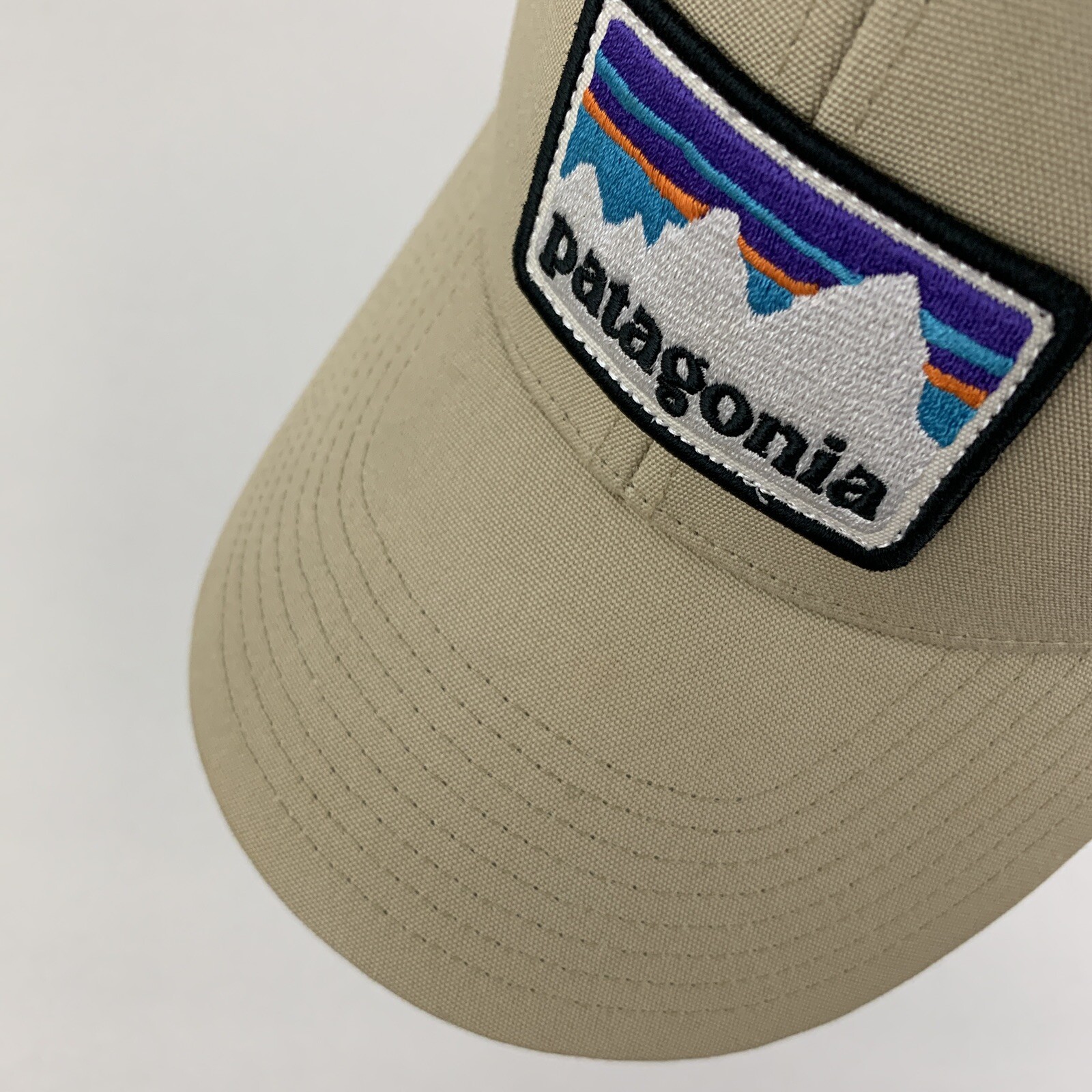 Patagonia Box Patch Hat Mountain Script Logo Mesh… - image 3