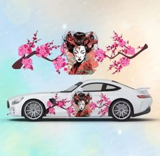 Custom Geisha Livery Racing Side Wrap Jdm Inspired Geisha Custom Decal Side