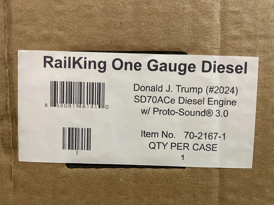 MTH 70-2167-1 TRUMP SD70ACe #2024 One Gauge CUSTOM Diesel Engine W/PS3 NEW - Image 2 of 4