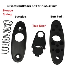 4PC Kit of Buttplate,Trap Door, Storage Spring & Butt Pad F 7.62x39mm Wood Stock
