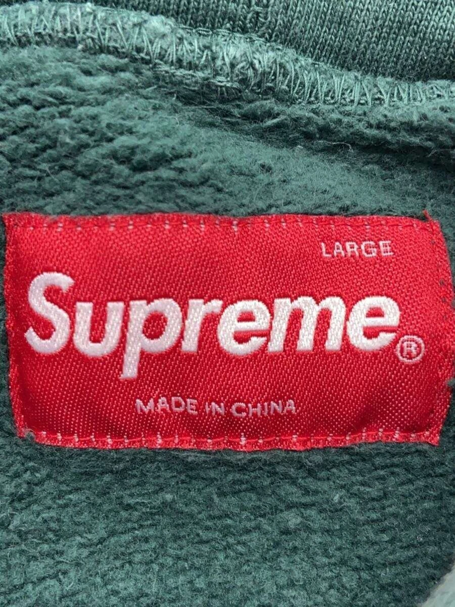 Felpa con cappuccio Supreme verde L usata