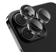 For iPhone 14 Pro Max Plus Metal Ring Tempered Glass Camera Lens Protector Cover