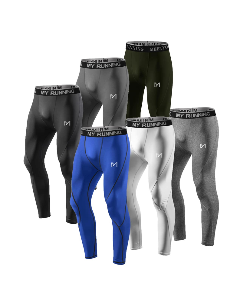 Men's Compression Pants Cool Dry Sport Workout Running Tight Base Layer Leggings