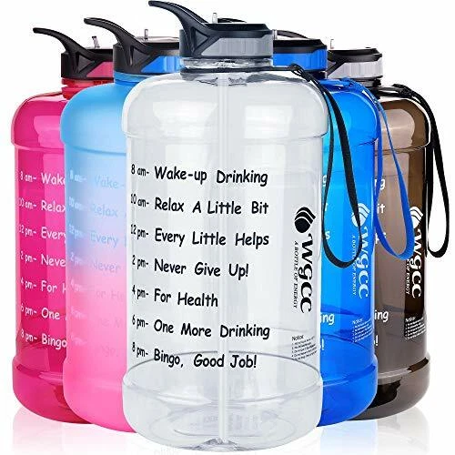 UGYM Workout 1 Gallon BPA Free Sport Water Bottle w/ Time Indicator 128/74/36oz - Image 4 of 4