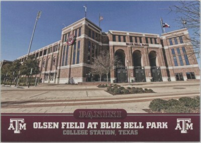 2015 Panini Collegiate Texas A&M Olsen Field at Blue Bell Park #8