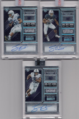 2018 Contenders Draft Rookie Auto 3x Variations Lot  SAQUON BARKLEY /25 - Eagles