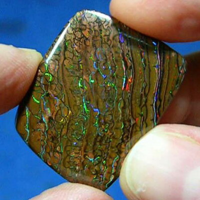 Electric Color-Filled Veins * 38ct Natural Australian Solid Koroit Boulder Opal