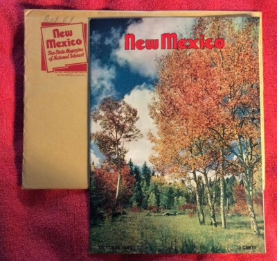NEW MEXICO MAGAZINE OCTOBER 1949 GOLD LAS CRUCES ARTESIA CARLSBAD EDDY COUNTY 