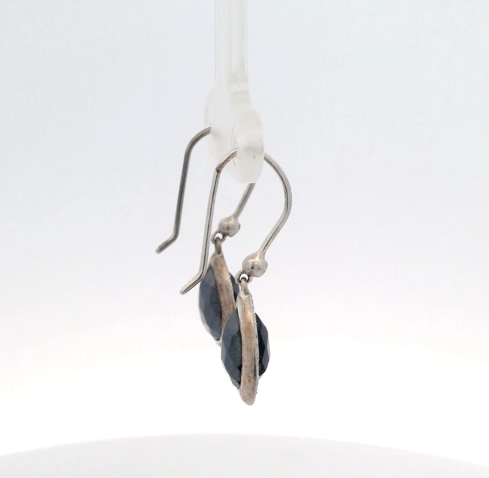 Pendientes en forma de piruleta con halo de diamantes naturales de .38 quilates con hematita de ley IPPOLITA Foto 4 de 4