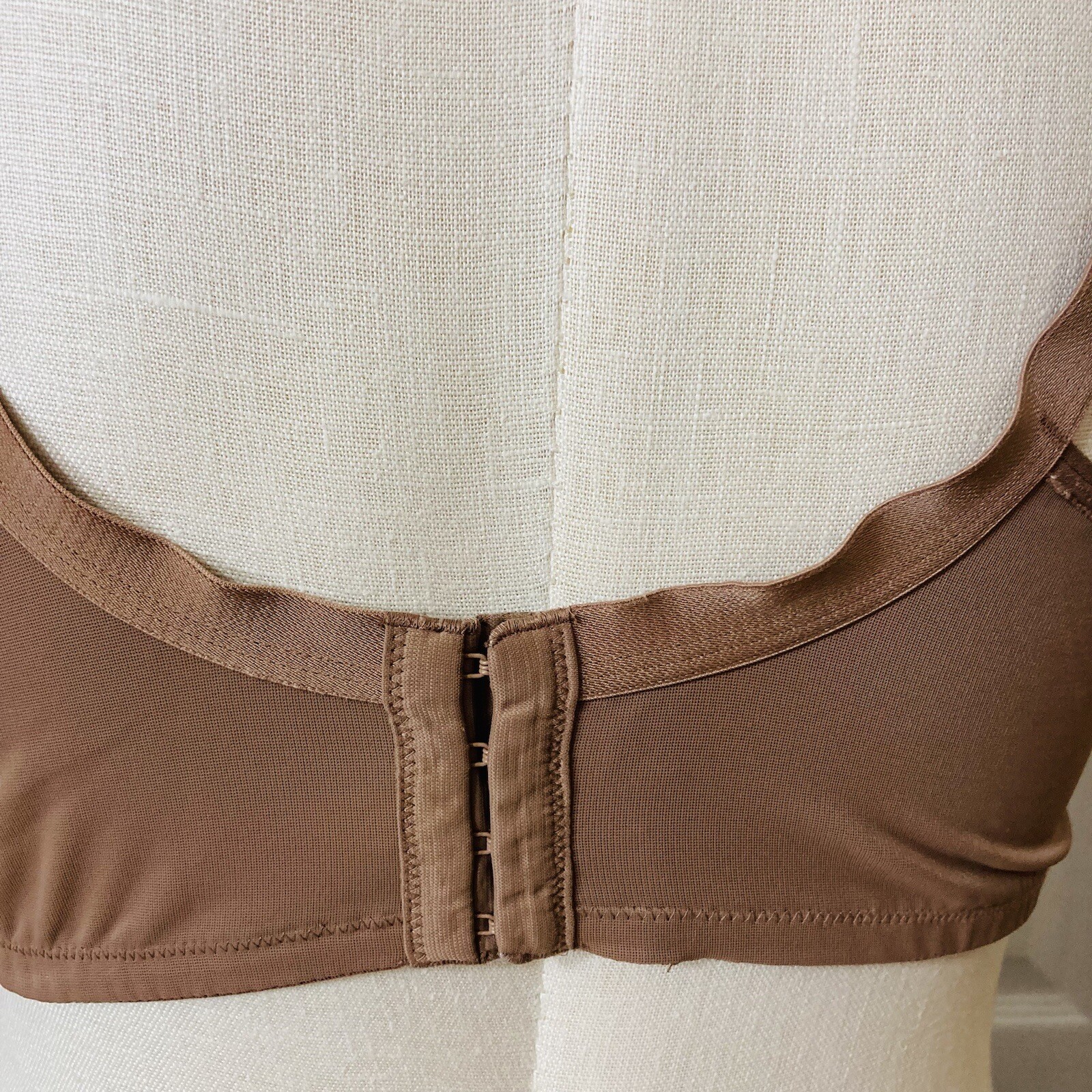 Cacique 46D Bra Underwired Solid Brown Lightly Pa… - image 15