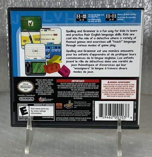 Solo custodia e manuale no gioco bambini imparano ortografia e grammatica Nintendo DS - Foto 3 di 3