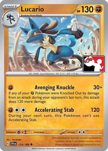 Lucario 114/198 Prize Pack Series Cards