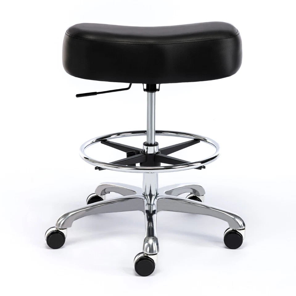 Taburete DR.LOMILOMI 504 con anillo para pie para clínica, spa, tatuaje y hogar Foto 2 de 4