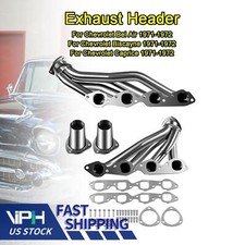 1 Shorty Exhaust Header Kit For Chevy Bel Air Impala Chevelle 6.6l 1971-1972 Us