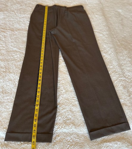 LAUREN RALPH LAUREN GREEN LABEL MEN'S BROWN DRESS PANTS P 34W / 32L - Picture 10 of 20
