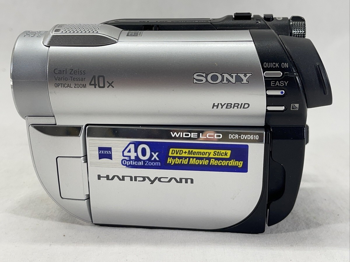 Sony DCR-DVD610 Camcorder - Black/Silver DCRDVD610 AS IS FOR PARTS