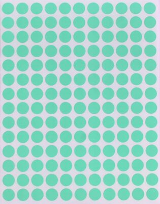 Color Coding Labels 3/8 Inch Dot Stickers Rounds Colored 0.375 Inch Circle