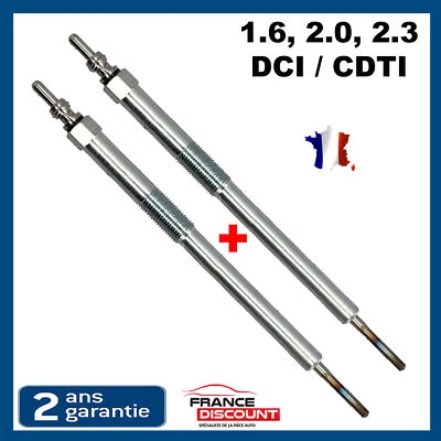 2 Bougie de préchauffage pour RENAULT ESPACE FLUENCE KADJAR KOLEOS 1.6 2.0 DCI - Photo 1/4