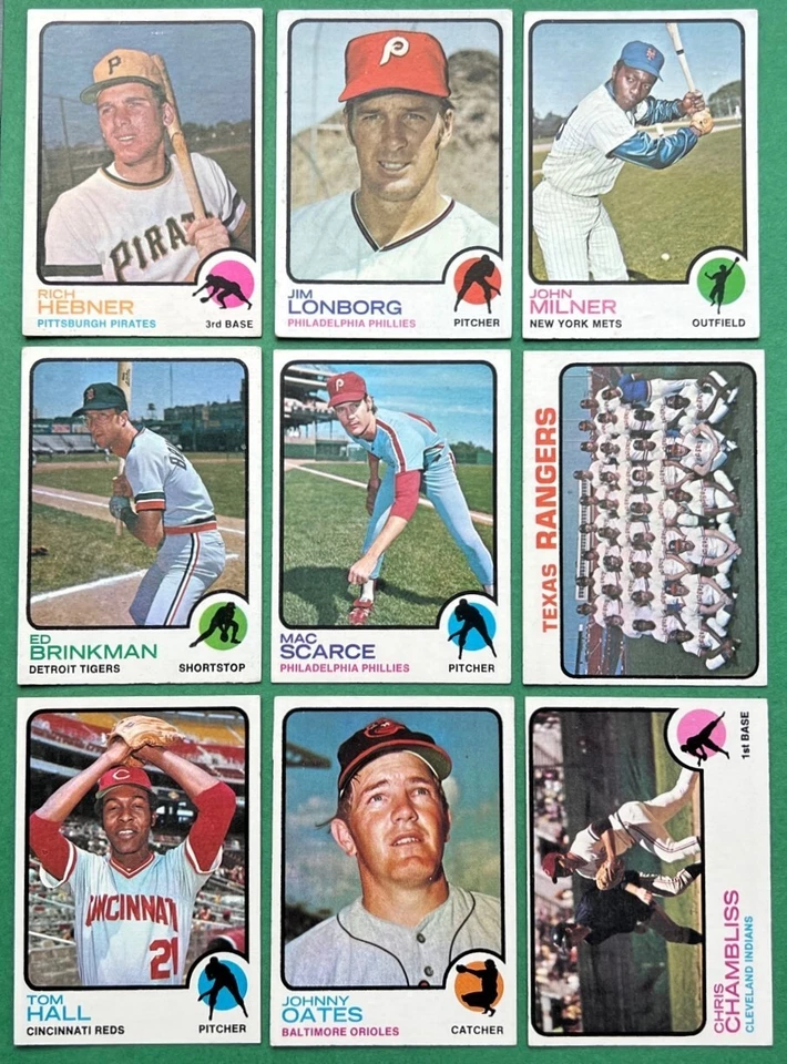 1973 Topps Baseball Parcial Series #1 y 2 (257/264) - La mayoría de las tarjetas clave incluidas. Foto 4 de 4