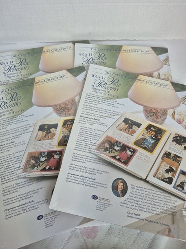 4 Creative Memories 8 1/2 x 11 Scrapbook Page Protectors 2000 34 Sheets NEW Lot