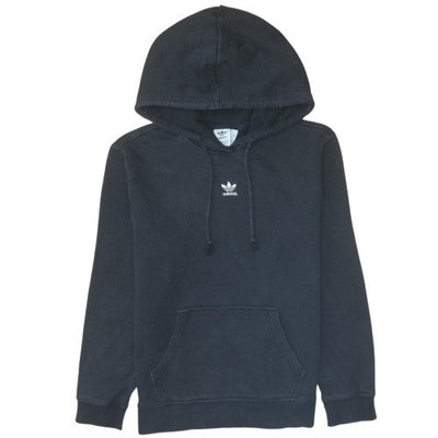 Adidas Damen Schwarz Pullover Hoodie Größe 6 Baumwollmischung Freizeit