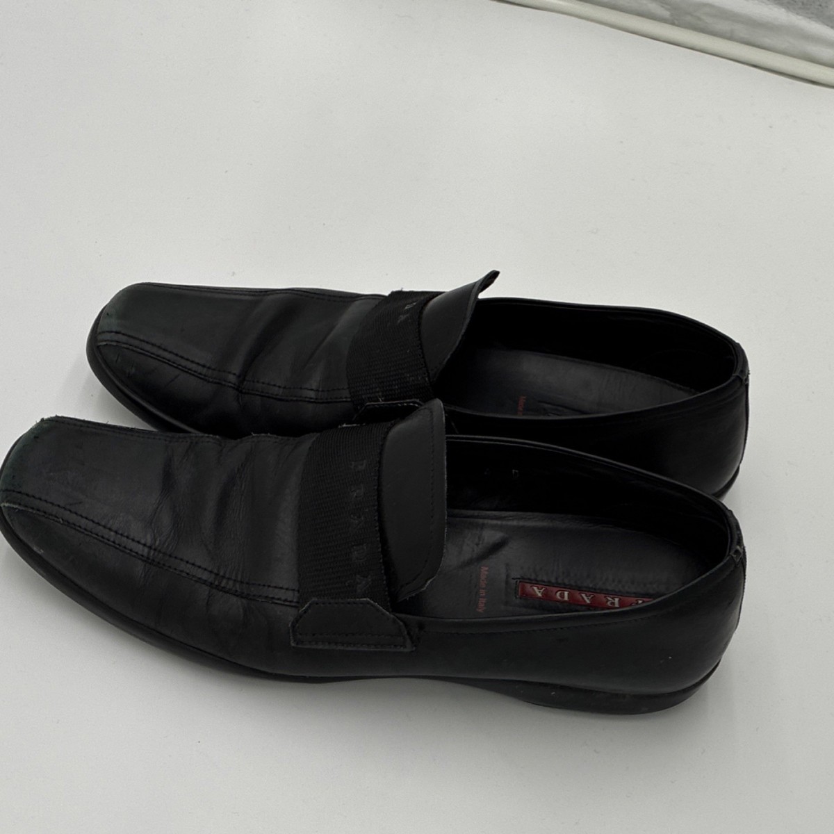 PRADA Black Leather Men display picture 1