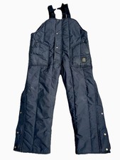 XL RefrigiWear Black 0385R Insulated Tuff Overalls Workwear Size Extra Large