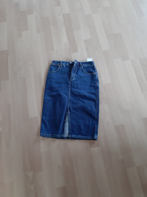 CLOSED Jeansrock Damen Rock Gr. 34( 24) blau Casual-Look vorne mit Schlitz