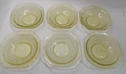 Federal Glass MADRID Amber Yellow Depression Fruit Bowls 5", Set of 6