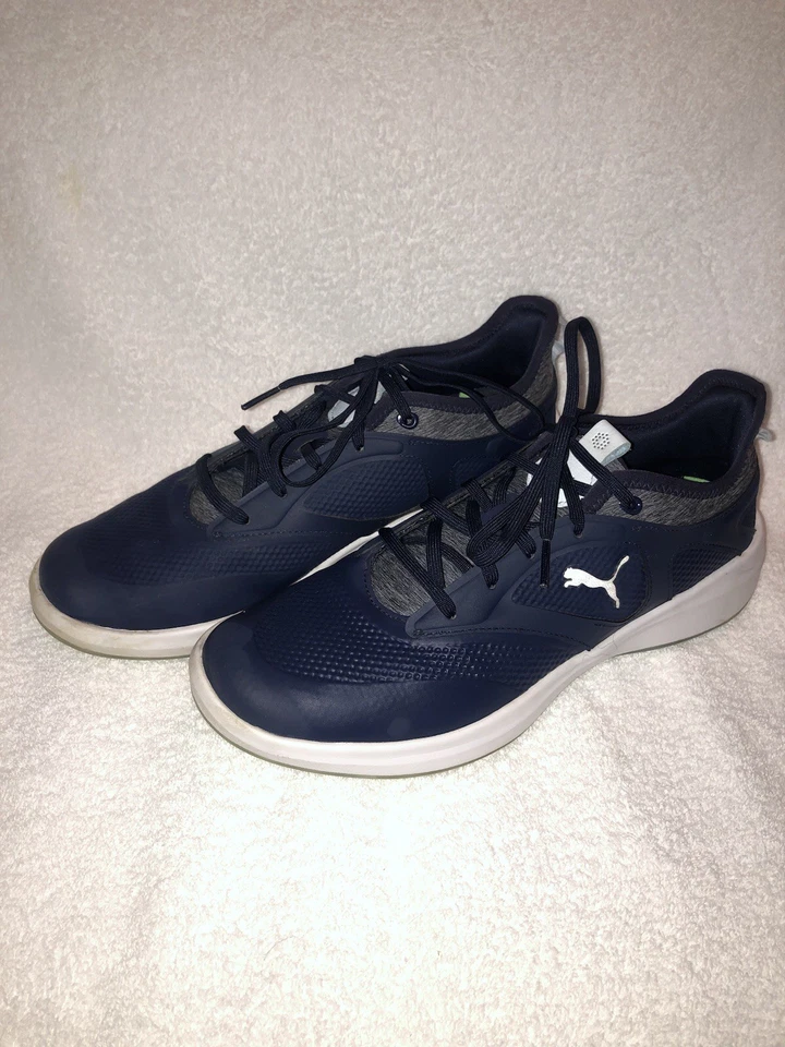 Zapatos de golf Puma Ignite Malibu para mujer azul marino/azul hielo/puma sin clavos EE. UU. 8,5 Foto 3 de 4