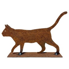 Rust Déco Chaton Amy - Décoration Grand pour Maison Et Jardin Animal Métal