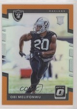 2017 Donruss Optic Rookies Orange Prizm 73/199 Obi Melifonwu #141 w5b