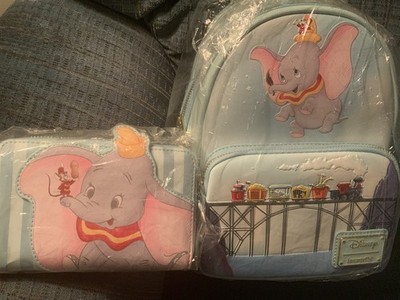 NWT Loungefly Disney dumbo Backpack And Matching Wallet 