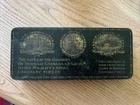 VINTAGE WW1  CHOCOLATE TIN FROM TRINIDAD GIVEN TO MILITARY FORCES see photos