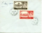 1955 2/6+5/- WATERLOW CASTLES GREAT BRITAIN QE2 PLAIN FDC PRESTATYN CDS PMKS VGC