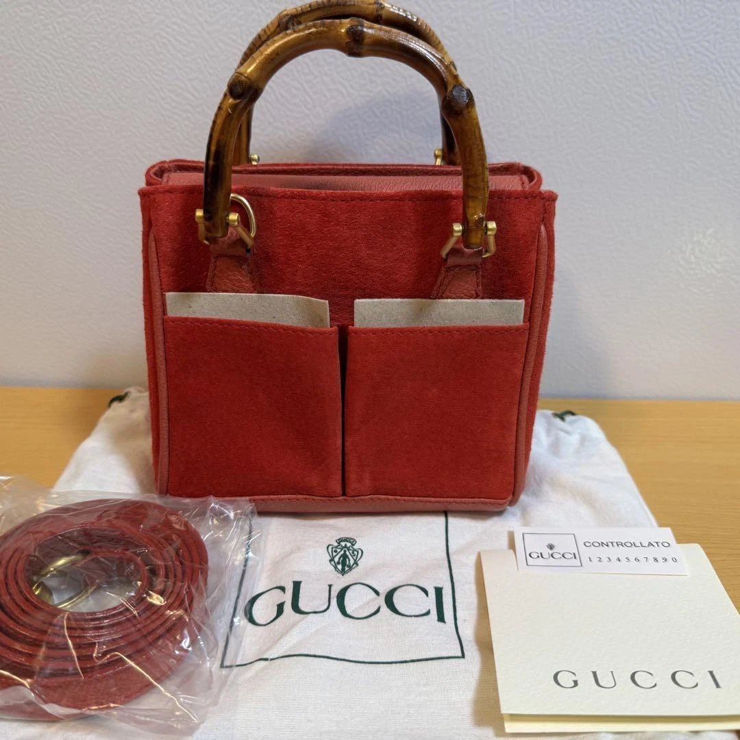 Sac à main bandoulière GUCCI bambou 2 voies