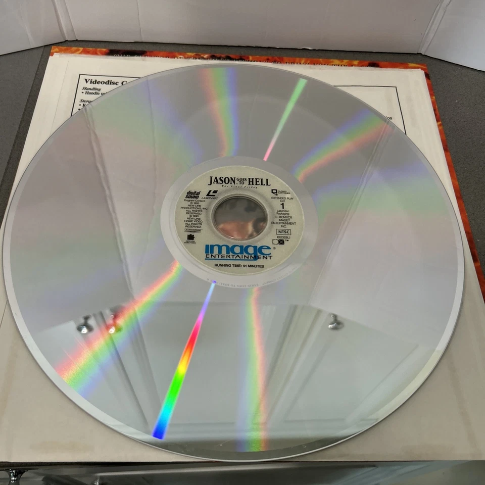 'JASON GOES TO HELL' - Cult Horror on Unrated 12-Inch Laser Disc, Opened Shrink Foto 3 de 3
