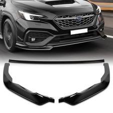 3 Pieces ABS ST Style Front Lip Spoiler for Subaru WRX 2022-2025 Painted Black