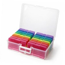 Photo Storage Box and 16 Inner 4" x 6" Photo Storage 1 Pack Multi-Colored