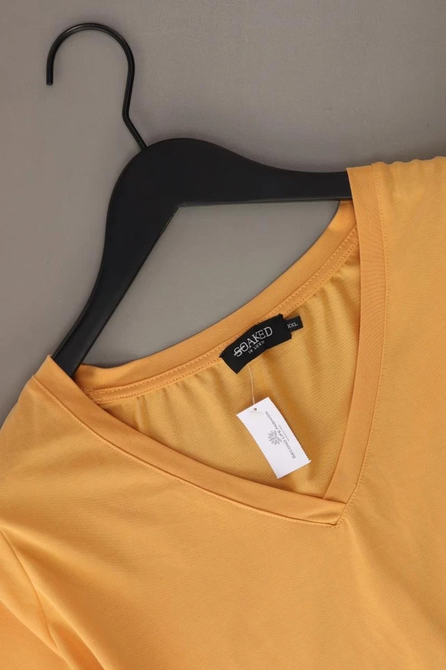 ⭐ SOAKED IN LUXURY Shirt mit V-Ausschnitt Regular Shirt für Damen Gr. 48, XXL ⭐ - Bild 3 von 4