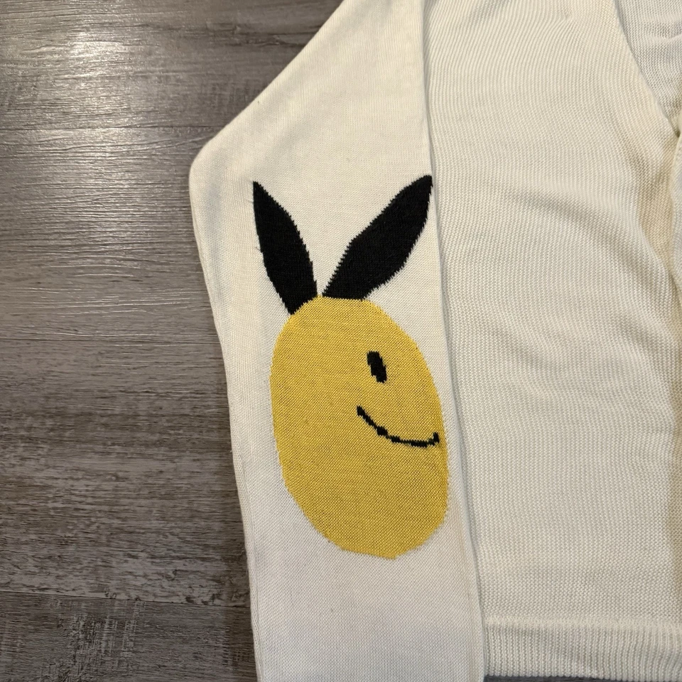 Kapital Smiling Bunny Cardigan Size 3 Cream Color Made In Japan - Image 2 of 4