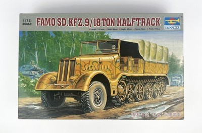 Trumpeter 07203 FAMO Sd.Kfz.9 18 Ton Half-Track 1/72 Scale Plastic Model Kit