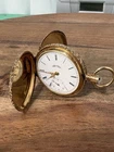 antique Elgin 14k gold 11J pocket watch, 14k ROY Warranted US assay Case