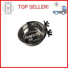 MidWest Homes for Pets Snap'y Fit Stainless Steel Food or Water Bowl, Holds 20 O