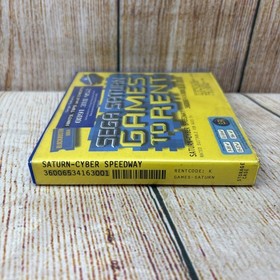Cyber Speedway Sega Saturn (PAL) Blockbuster Rental 