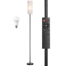 Floor Lamp Stepless Dimmable Colors Living Room Lamp with Remote Control