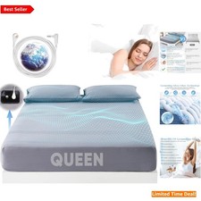 Breathable Queen Grounding Sheet Set: 95 Organic Cotton Silver Fiber Included
